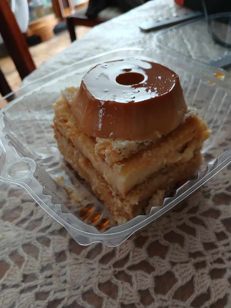 Foto do bolo pudim cremoso do cliente Rafael