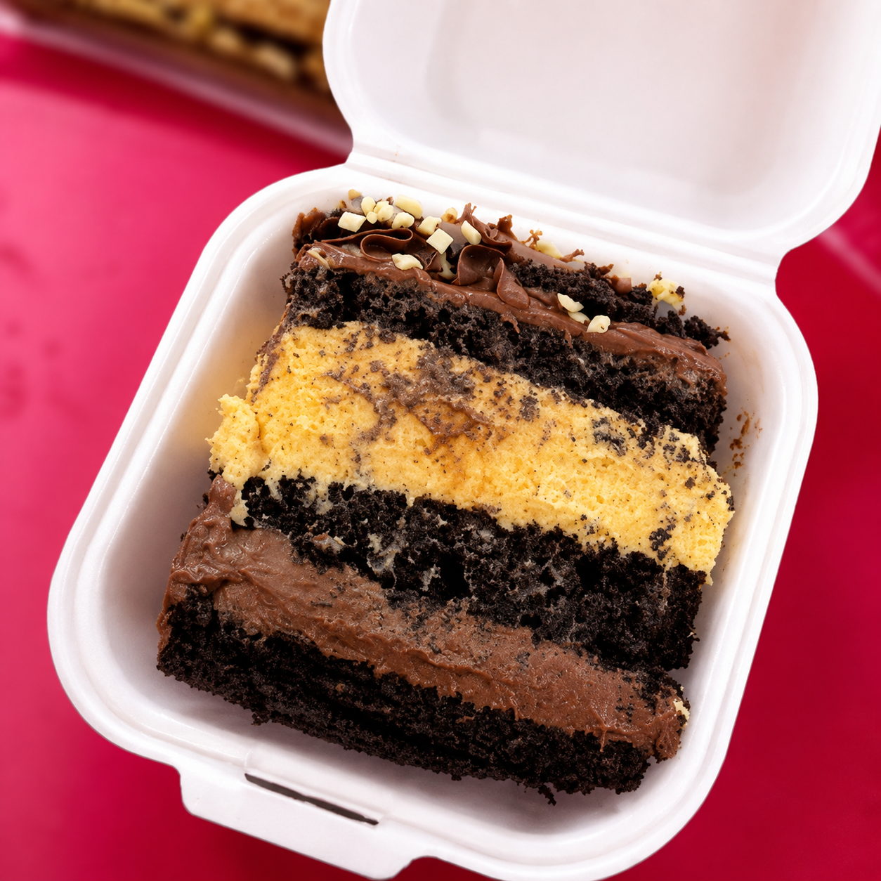 Bolo de Chocolate com Mousse Cremoso de Maracuj&aacute;